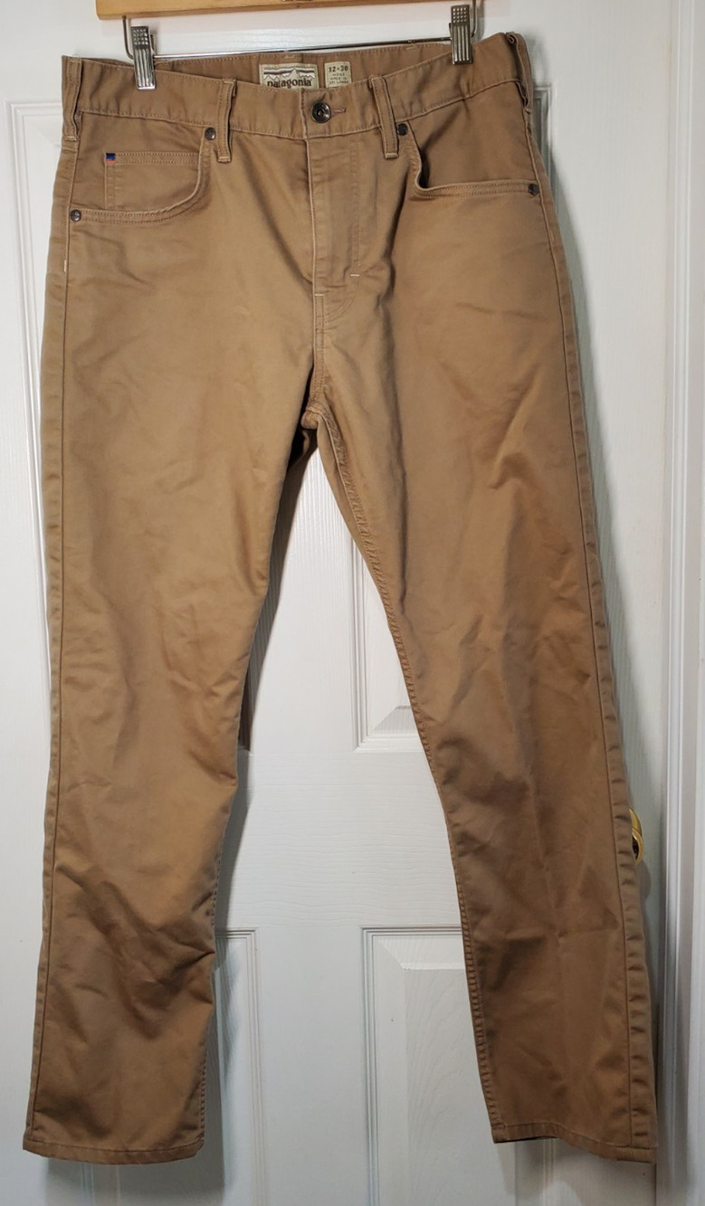 Patagonia Iron Clad Straight Pants Mens 32x30 Khaki Tan Organic Cotton Workwear